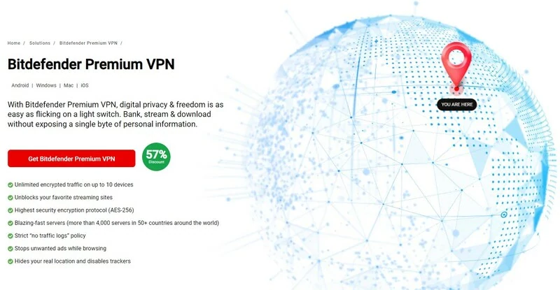 Bitdefender Premium VPN Review 2026 ↪ How Good is the deal?